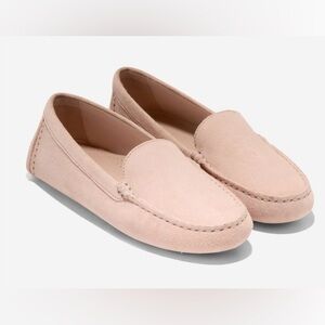 Cole Haan Women’s Suede Driving Loafers, “Emmie” in “Cameo Rose”, Sz 10B, GUC